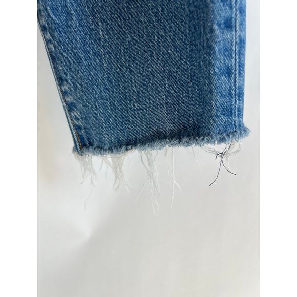 LEVIS PREMIUM WOMENS WEDGIE SKINNY DISTRESED BUTTON FRONT JEANS SIZE 28 - Picture 5 of 16